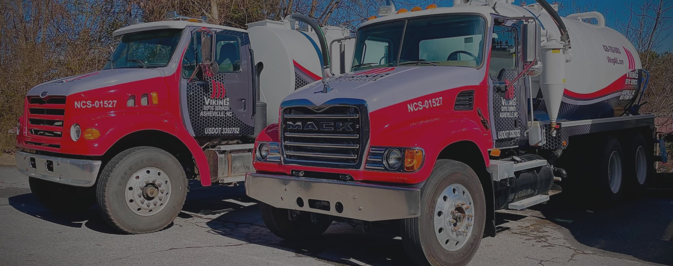 Septic Tank Cleaning Asheville NC Two septic tank cleaning trucks